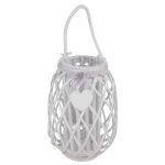 GENEVIEVE - lanterna in vimini tondo 15 x 45 cm