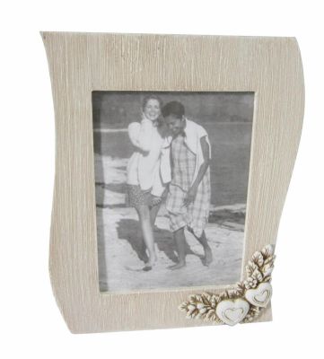 portafoto shabby chic onda cm 18,5 x 2,5 x 24,5 h