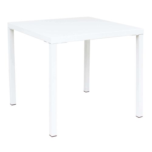 INDEX - set tavolo in metallo cm 80 x 80 x 73h con 2 poltrone Maris
