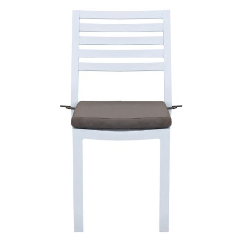 DEXTER - set tavolo in alluminio cm 200/300 x 100 x 74 h con 8 sedie e 2 poltrone Dexter