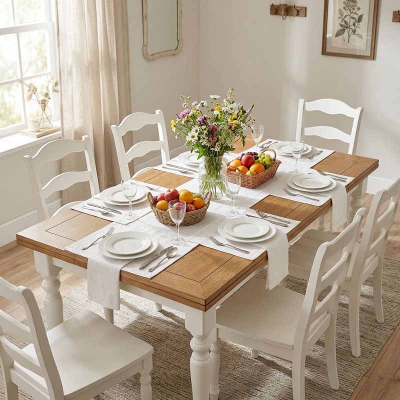 BARRETT - tavolo da pranzo moderno allungabile in rovere