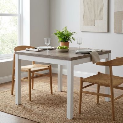 BENTLEY - tavolo da pranzo quadrato moderno allungabile a libro in legno