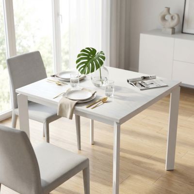 BRAXTON - tavolo da pranzo moderno allungabile in acciaio