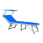 Brandina mare prendisole pieghevole con tettuccio cm 180,5 x 62 x 40 h