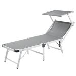 Brandina mare prendisole pieghevole con tettuccio cm 180,5 x 62 x 40 h