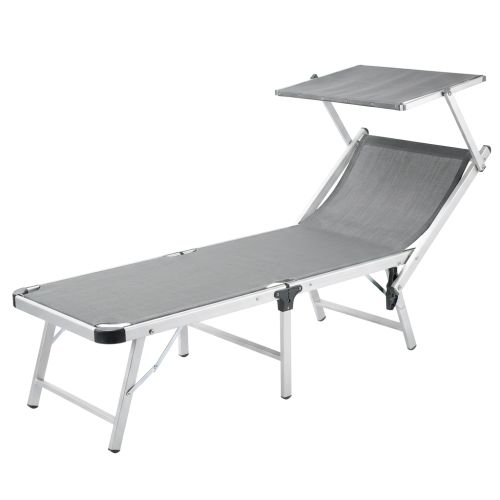 Brandina mare prendisole pieghevole con tettuccio cm 180,5 x 62 x 40 h