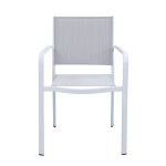 SPLENDOR - set tavolo in alluminio cm 200/300 x 110 x 75 h con 8 poltrone Splendor