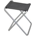 sgabello da spiaggia e campeggio pieghevole alluminio textilene cm 40 x 39 x 46 h color grigio
