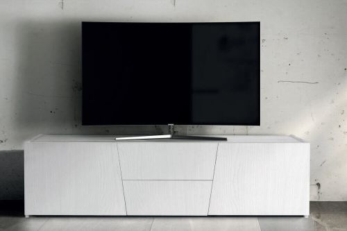 BURTON - mobile porta tv moderno in legno spazzolato