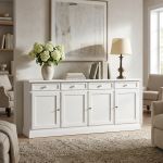CECILY - credenza in legno cm 205 x 42 x 86 h