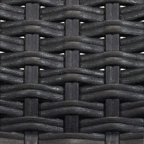 CALIGOLA - set tavolo in resina effetto rattan cm 150 x 90 x 74 h con 4 sedie Alma