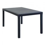 CALIGOLA - set tavolo in resina effetto rattan cm 150 x 90 x 74 h con 4 sedie e 2 poltrone Alma