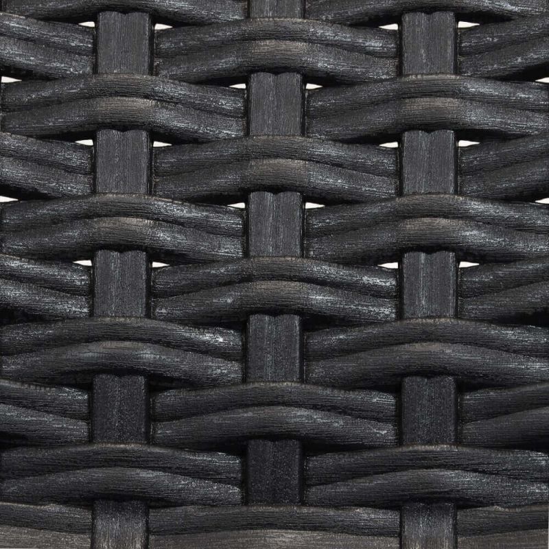 CALIGOLA - set tavolo in resina effetto rattan cm 80 x 80 x 74 h con 4 sedie Alma
