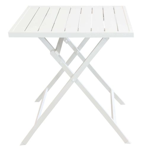 ABELUS - set tavolo in alluminio cm 70 x 70 x 73 h con 2 sedie Gaja