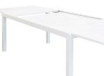 DEXTER - set tavolo in alluminio cm 200/300 x 100 x 74 h con 10 sedie Aulus