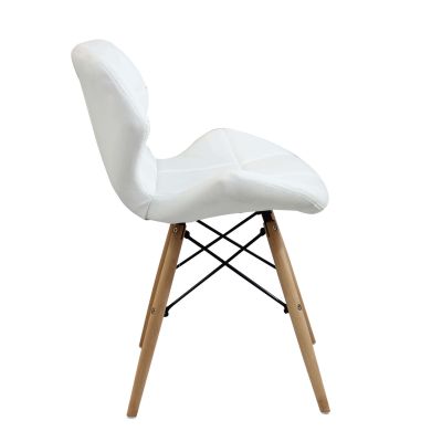 NAOMIE - sedia moderna in ecopelle e legno set da 6