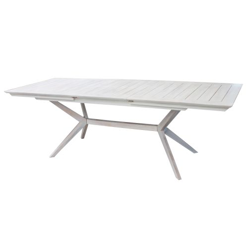 CAESAR - set tavolo in legno massiccio di acacia con 6 sedie Sortis
