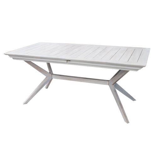 CAESAR - set tavolo in legno massiccio di acacia con 6 poltrone Sortis