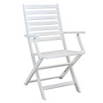 CAESAR - set tavolo in legno massiccio di acacia con 6 poltrone Sortis