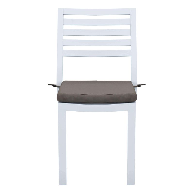 DEXTER - set tavolo in alluminio cm 200/300 x 100 x 74 h con 6 sedie e 2 poltrone Dexter