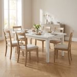LENNOX - tavolo da pranzo allungabile in legno massello cm 100 X 180/225/270/315/360