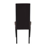JACQUELYN - sedia moderna ecopelle con gambe antracite