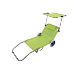 spiaggina prendisole pieghevole con ruote e tettuccio colore casuale cm 145 x 52 x 62 h