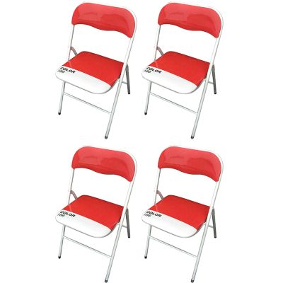 LUCIE - sedia pieghevole salvaspazio set da 4 bicolor
