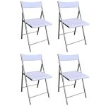 LUCIE - sedia pieghevole salvaspazio set da 4 quadro